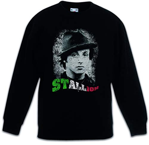 Sweat-shirt pour enfants noir Urban Backwoods Stallion confortable au quotidien