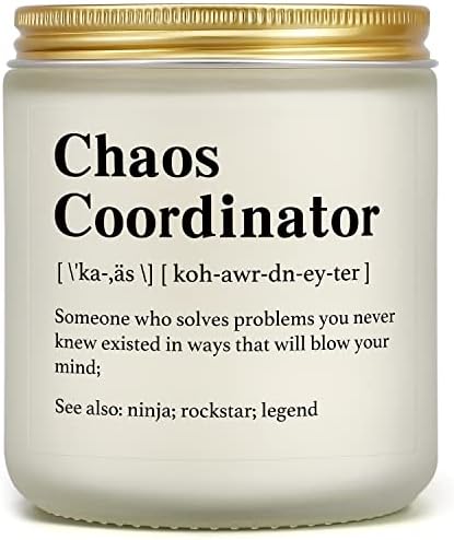 Chaos Coordinator Gifts - Boss Lady Gifts for Women on Boss Day Birthday Christmas Mother's Day Fathers Valentines Thank You Gifts for Manager Office Coworkers Mom Dad Teacher Friend Men Her Him