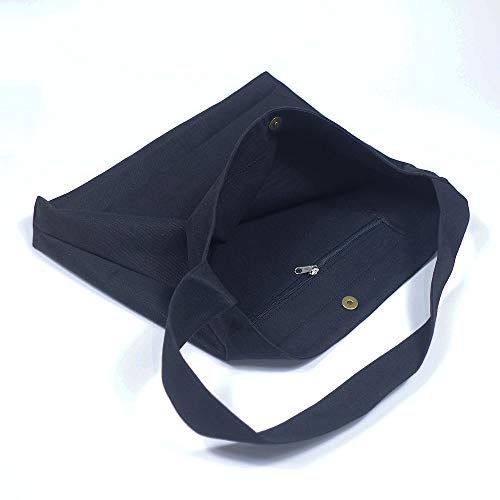Simple-Large-Durable-Tote-Bags-with-Magnetic-Closure-and-Zippered-Inner-Pocket-Made-from-16-ounce-Canvas