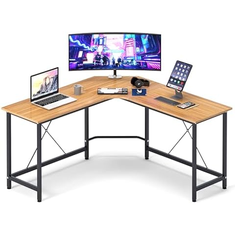 SogesHome L-Shaped Office Desk for Home Cover
