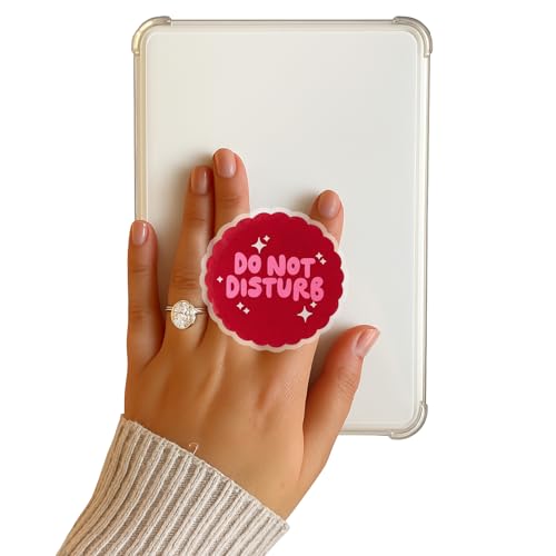 Don't Disturb Kindle Grip,Collapsible Stand Holder for Phone eReaders, Accessories Charms for Kindle, Phone Grip,Book Lover Gifts