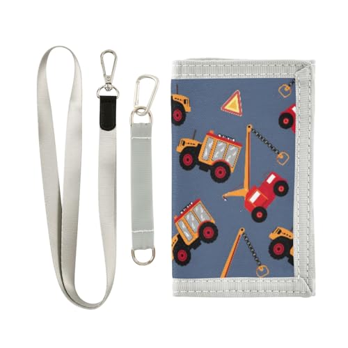 ALAZA Kids Wallets for Boys Girls Toddler Trifold Wallet Children Small Truck with Zipper Coin Pocket