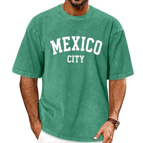 Image of Oversized Tshirts for Men Short Sleeve Vintage Washed Basic Loose Tees 2026