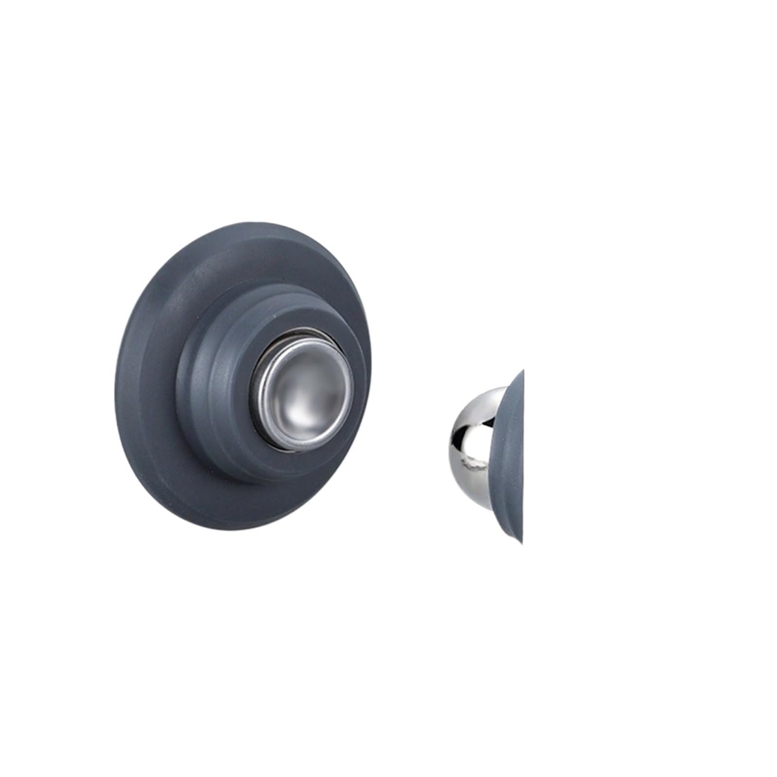 Xctdsvah Grey Door Stop Magnetic Door Suction, Indoor Bedroom, Floor, Handle Protector(Grey)
