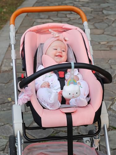 Smily Mia Portable Sound Machine for Babies |White Noise Machine Baby| Sleep Soother |14 Soothing Sounds | Shush | Travel | Registry Gift | Baby Shower | New Born Essentials, Attach to Stroller/Crib - Image 4