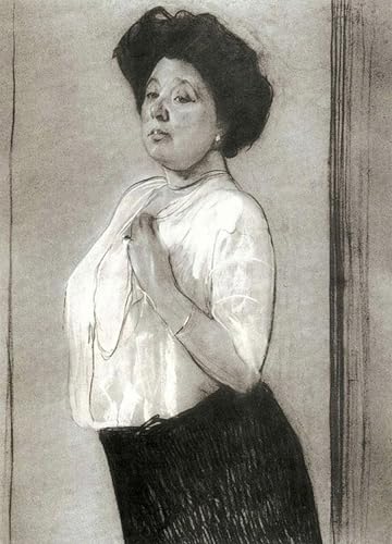 Pintura mural en lienzo de Nadezhda Lamanova de Valentin Serov para dormitorio 60x90cm