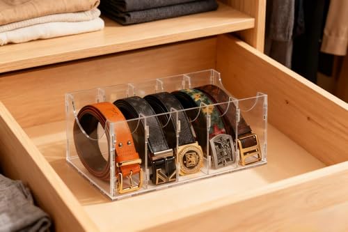 Organiseur de ceinture support de rangement cravate et vitrine nœud papillon - 6