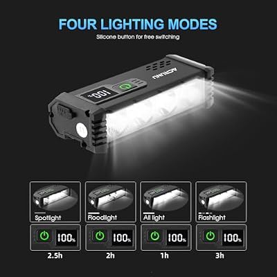 مصباح Led فائق السطوع للدراجات، مصباح أمامي للدراجات قابل لإعادة الشحن عبر Usb، مصباح أمامي للدراجات مقاوم للماء، مصباح أمامي للدراجات مقاوم للماء مع شاشة عرض كهربائية، ركوب الدراجات الجبلية على الطرق الوعرة والتنقل