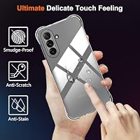 Tieeyivv Hülle für Samsung Galaxy A26 5G Case mit Schutzfolie für Panzerglas Schutzglas Displayschutzfolie Cover Stoßfest Schutzhülle, Soft TPU Transparent Handyhülle [Kamera Schutz] – Ansicht 2