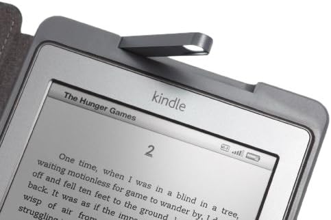 Amazon Kindle Lighted Leather Cover, Olive Green (does not fit Kindle Paperwhite, Touch, or Keyboard)