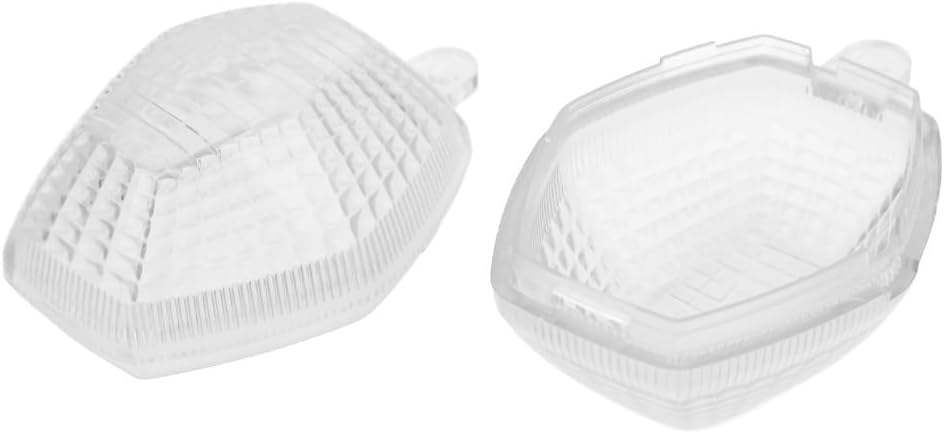 Motorcycle Turn Signal Light Indicator Cover ABS Lamp Cover Turn Light Lens Maintenance Lighting Accessories(Transparent)