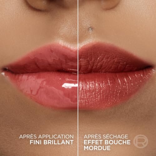 L'Oréal Paris - Encre à Lèvres Multi-Usages - Hydrate Instantanément & Offre un Éclat de Couleur Naturel - Enrichi en Acide Hyaluronique - Hyaluron Tint - Teinte : Worth It Medium