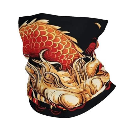 Golden Chinese Dragon negro Vintage Cuello Gaiter Cubreboca Bufanda para Mujeres Hombres Gaiter para Motocicleta Ciclismo Esquí Fiesta miniatura 1