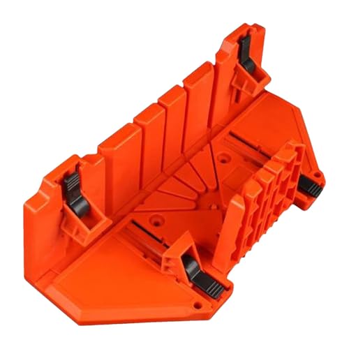 Caja de ingletes de 14 pulgadas con mandíbula móvil y antideslizante para ángulos de ranura de sierra trasera de 45/22.5/90 grados, corte de sierra y caja de sujeción para carpintería