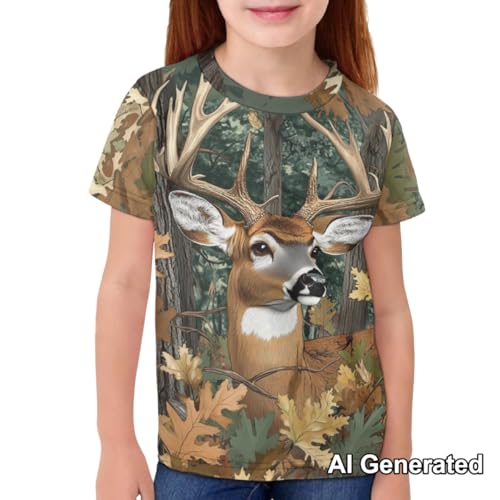 Image of Xhuibop Kids T Shirts for Boys Size 3-16 Girls Short Sleeve Sportswear Active Tops