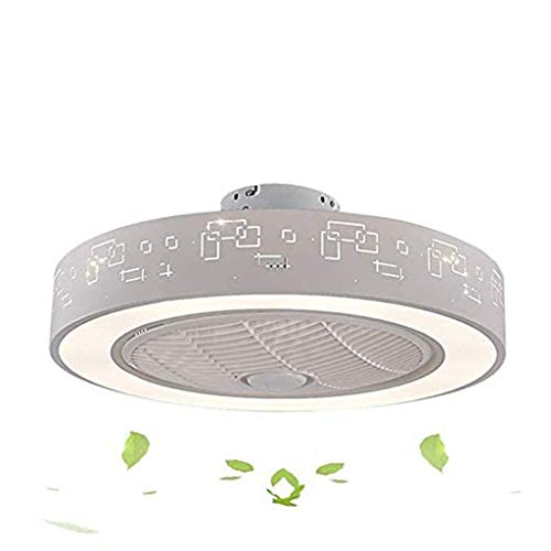 Ventilateur de plafond silencieux CRODY et lampe LED moderne pour salle à manger