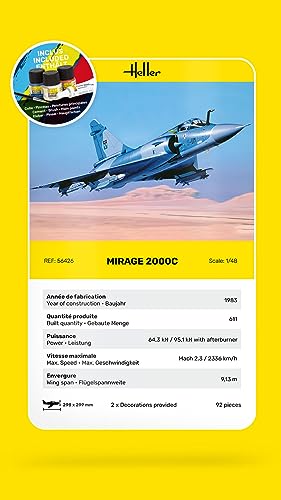 Mirage 2000 C Maquette Avion coffret complet HELLER JOUSTRA de modélisme