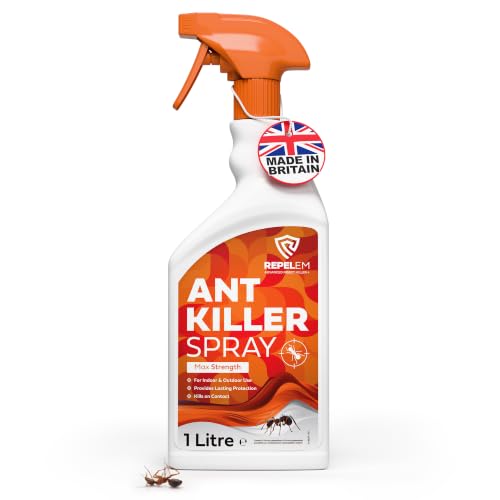 REPELEM Ant Killer Spray | Ant Killer Indoor & Outdoor | Ant Repellent Indoor | Ant Nest Killer | Ant Spray Indoors | Ants Killer for House | 1L
