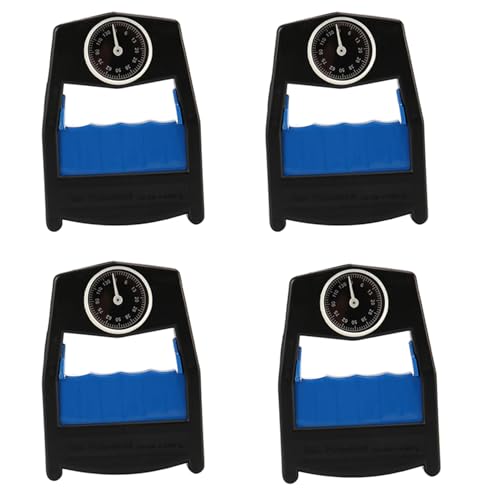 Kznifmk 4 x Hand-Dynamometer, Kraftmesser, Griffstärke, Füllstandsanzeige, Kapazität 130 kg