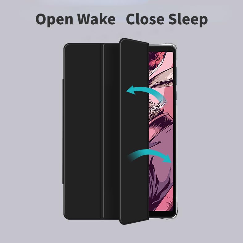 Image of Gruattreay Compatible with Lenovo Legion Y700 2nd Gen 2023 8.8 inch Case Ultra Thin Smart Cover for Legion Y700 2nd Gen 8.8'' Tablet Shell with Auto Wake UP (Black 1)