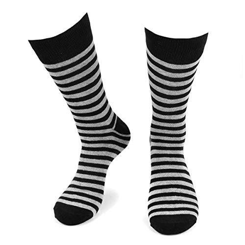 BG Premium Dress Socks for Men. Classic and Formal Apparel Patterned Socks, 3 Pair Set with a Gift Box - Gray Argyle3