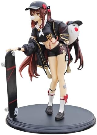 Genshin Impact Hu Tao Skateboard Figurine – 9 Inches Tall, 7 Inch...