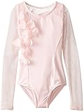 Capezio Little Girls' Asymmetrical Long Sleeve Leotard
