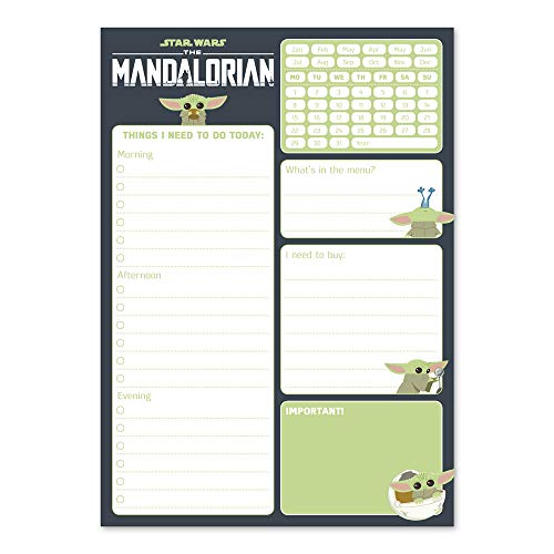 Grupo Erik Bloc de notas de escritorio Baby Yoda - Bloc notas A5 - Material escolar y papelería Star Wars