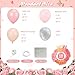 NUTTYBASH Pink Balloon Arch Kit 126 Pcs Light Pastel Pink Sand Balloon Garland Kit Include Macaron Orange Balloons for Wedding Birthday Baby Shower Gender Reveal Decorations