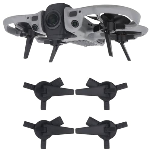 4PCS Landing Gear for DJI Avata 360, Height-Increasing Tripod Foldable Quick Release Extension Landing Legs Protection Kit for DJI Avata 360 Drone Accessories (Black)