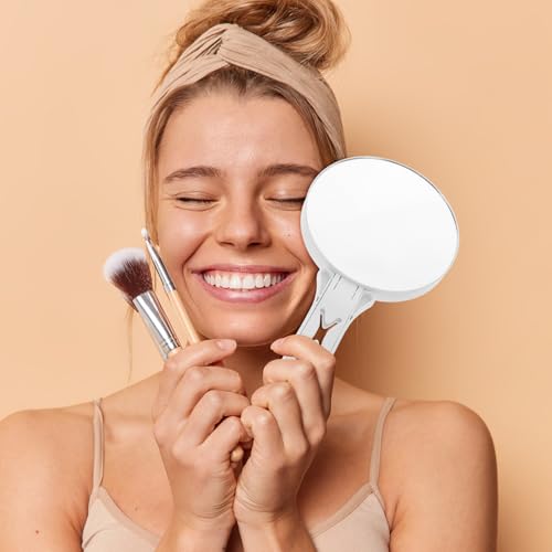 Miroir de maquillage rectoverso réglable pour épilation des sourcils - 6