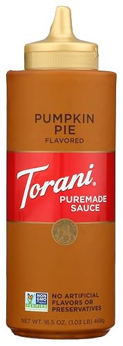 Torani Puremade - Salsa de pastel de calabaza, 16.5 onzas (paquete de 2)