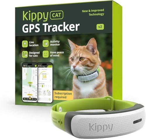Kippy Cat V2 - Collar GPS para Gatos - Localizador y Rastreador d...