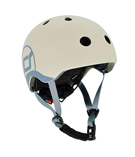 Scoot & Ride Kask rowerowy dla dzieci, Ash, od 45 do 51 cm