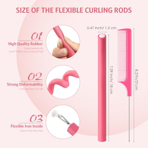 Flexible Curling Rods