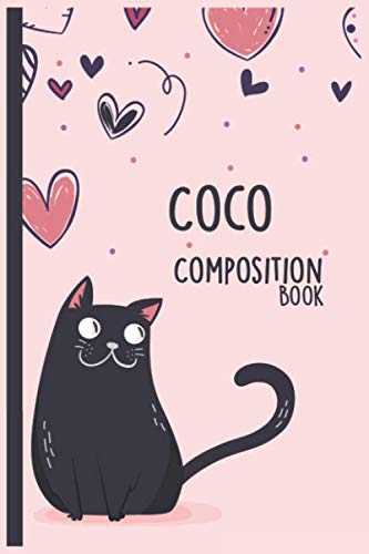 Coco Composition Book: Lined Blank Composition Book for Coco (Cat lover)