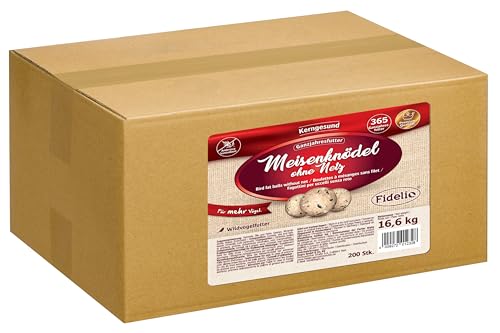 Fidelio Meisenknödel, 200 Stück, im Karton, Wildvogelfutter, energiereich