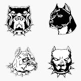 Pit Bull Lovers Old School Style Tattoo Part Two Sticker Vinyl Decal Car Laptop Wall Window Bumper Sticker 5'