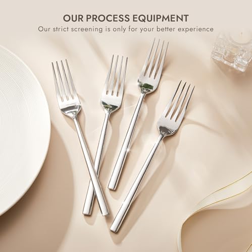 KINGSTONE 16 Piece Dinner Forks Set, Stainless Steel Forks - Image 4