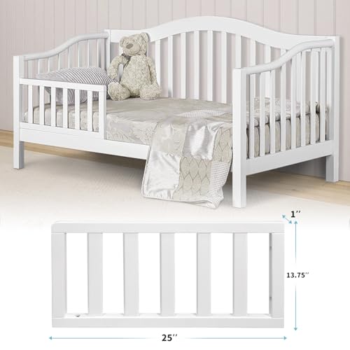 Image of Salcod Toddler Bed Conversion Kit (M12599) - CPSC Certified, Toddler Safe Guardrail Compatible with Davinci Crib: Charlie (M12801), Grove (M9301), Liam (M13401G), Nathan (M12501), White