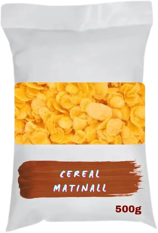 Cereal Matinal de Milho sem Açúcar, 500g, Flocos Crocantes