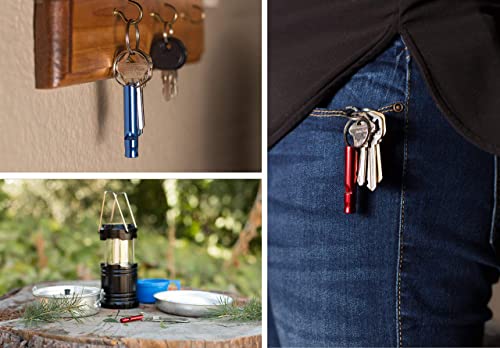 A Set Of 5 Extra Loud Whistles For Camping Hiking Hunting Outdoors Sports And Emergency Situations, Sturdy But Light Aluminium Key Chain Signals Of Different Colors - By Homey Product #TOP3