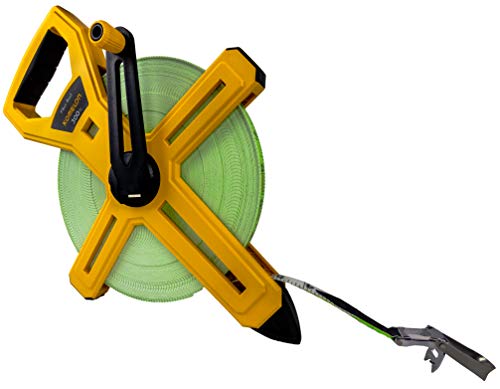 Calculated Industries #6575 Digiroller Plus Iii 12.5 Inch & Komelon 6633 Open Reel Fiberglass Tape Measure, 300-Feet, Yellow #TOP5