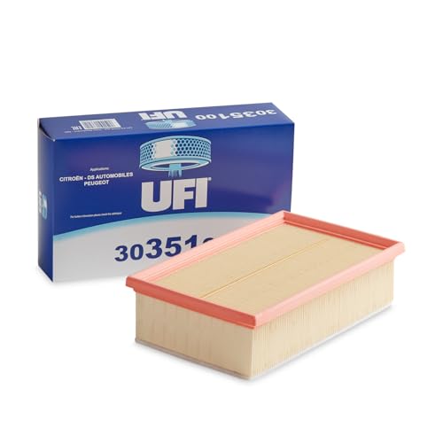 UFI Filters, Filtro Aria 30.351.00, Filtro Aria per Ricambio, Adatto a Auto, Applicabile su Diversi Modelli Citroen, DS Automobiles e Peugeot
