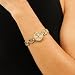 Imagen de BOSS Reloj con Movimiento de Cuarzo de Tres Manecillas para Mujer Colección Double B Dressy con Correa de Acero Inoxidable de Color Dorado