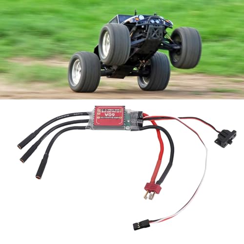 Dilwe 60A B&uuml;rstenloser ESC 2-3S Speed Controller mit T-Stecker, 6 V/2A BEC f&uuml;r 2847 540 3650 B&uuml;rstenlosen Motor DIY RC Multi-Achse-Flugzeug