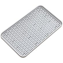 Detachable Bottle Dryer Tray with Filter Non Slip Wear Resistant Double Drainage Rack for Kitchen Countertop Fruit Strainer and Cup Organizer