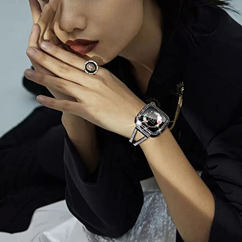 Chanchy 10 Pack Compatible With Fitbit Versa 2 Screen Protector Case, Soft Tpu Full Protective Case Cover Bumper Bling Crystal Diamond Frame For Fitbit Versa 2 Smart Watch, 10 Packs #TOP7