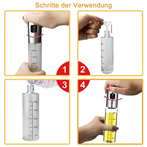 Ölsprüher Set Caliyo für Speiseöl 2 Stück à 100 ml