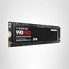 Samsung 990 PRO SSD 2TB NVMe M.2 PCIe Gen4, M.2 2280 Unidad de estado sólido interna, velocidades de lectura secuencial de hasta 7,450 MB/s para computación de alto nivel, juegos y estaciones de